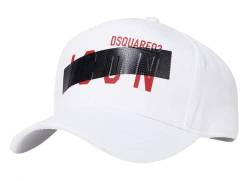 Dsquared2 Hidden Swipe Tape Icon Baseballcap Cap Kappe Basebalkappe Hat Hut White New von DSQUARED2