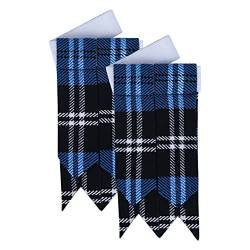 Schottische traditionelle Kilt-Schlauchblitze für Herren Kilt-Zubehör, Ramsay Blue Tartan, Einheitsgröße von DSS KILT