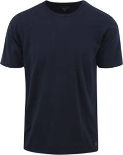 DSTREZZED Mc Queen T-Shirt Melange Dunkelblau - Grösse XL - Herren - Bekleidung - von DSTREZZED