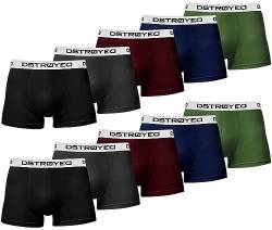 DSTROYED ® Boxershorts Herren 10er Pack S-5XL Unterhosen Männer Unterwäsche Men (3XL, 516c 10er Set Mehrfarbig) von DSTROYED