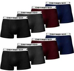 DSTROYED ® Boxershorts Men Herren 8er Pack Unterwäsche Unterhosen Männer Retroshorts 316 (XL, 316c 8er Set Mehrfarbig) von DSTROYED