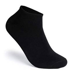 DSTROYED 10er Sneaker Socken Herren & Damen Sneakersocken kurze Halbsocken Unisex (43-46, 102b Schwarz 10er Pack) von DSTROYED