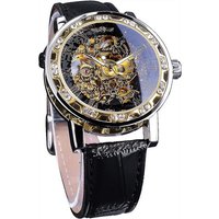 DTC GmbH Mechanische Uhr Fashion Diamant Display Herren Skelett Uhr Mechanisch, römische Zahl von DTC GmbH