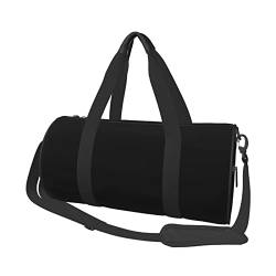 Solide schwarze und runde große Kapazität, faltbare Seesack für Damen und Herren, Sporttasche, Sporttasche., Schwarz , Einheitsgröße von DTGPRO