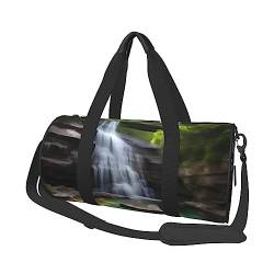 Wasserfall-Ansichten & * Runde große Kapazität faltbare Seesack für Damen Herren, Gym Tote, Sport Duffel., Schwarz , Einheitsgröße von DTGPRO