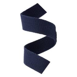 DTKJ Baumwoll-Gurtband für Taschen, 50 mm, Segeltuch, Rucksack, Umreifung, Nähzubehör, 9,1 m/Rolle, marineblau, 20 mm, von DTKJ
