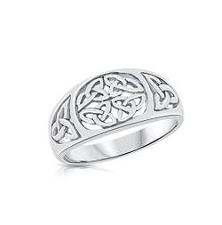 DTPsilver® 925 Sterling Silber Ring - keltischer Knoten - Triquetra - Keltische Kollektion - Keltisches Design von DTPsilver