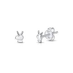 DTPsilver - Ohrstecker Ohrringe 925 Sterling Silber für Damen : Playboy/Hase von DTPsilver