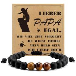 Vatertagsgeschenke für Papa,Papa Geschenk Vatertag,Papa Armbänder,Bester Papa Geschenke,Werdender Papa Geschenk,Weihnachtsgeschenke für Papa,Geschenk Vater Werdender Papa Stiefvater Schwiegervater von DTUIEUI