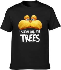 I Speak for The Trees Lorax Herren T-Shirt Black Tee, Schwarz , XL von DUCHE