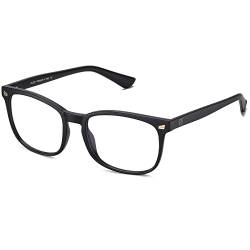DUCO Blaulichtfilter Brille Damen Herren Bildschirmbrille,Vintage ohne Stärke Blaulicht Brille UV Schutz Anti-Müdigkeit 5201S von DUCO