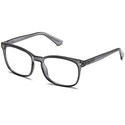 DUCO Blaulichtfilter Brille Damen Herren Bildschirmbrille,Vintage ohne Stärke Blaulicht Brille UV Schutz Anti-Müdigkeit 5201S von DUCO