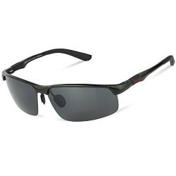 DUCO Herren Heiße Mode Driving Sonnenbrille Polarisierte Brille Sport Eyewear Angeln Golf mit Al-Mg Rahmen DC8188 von DUCO
