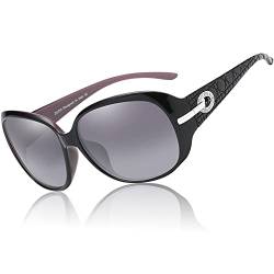 DUCO Vintage Sonnenbrille für Damen Frauen Retro Sonnenbrillen mit UV400 Schutz Klassisch Rahmen Designer-Stil 6214 (Lila) von DUCO