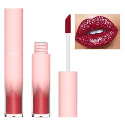 Glitzernder Lipgloss | Sparkle Lippenstift Lipgloss Long Wear,Lippenstift-Antihaft-Becher, wasserfester Lippenglanz mit hoher Farbwirkung für Dates, Shopping Dudok von DUDOK