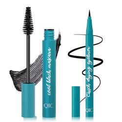 Wimpernverlängerungs-Mascara | Eyeliner-Tinte und Mascara-Set wasserfest,Schweißfest, wischfest, wasserfest, langlebige Schönheitsartikel für die Wimpernverlängerung für Frauen und Mädchen Dudok von DUDOK