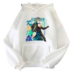 DUDSOG Genshin Impact Hoodie Anime Spiel Alhaitham Cosplay Kostüm Casual Bedruckter Langarm Hoodie Pullover Jacke für Damen Herren von DUDSOG