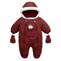 DUHGBNE Schneeanzug Baby Strampler Schneeanzug Jungen Overall Schneeanzug Spielanzug 74/80 Born 0-24 Monate Kleinkind, Jacke Warm Outfits Geschenk 0-3 Monate Schneeoverall Styli von DUHGBNE