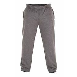 Duke Herren Kingsize Albert Jogging Hose, gerade Bündchen (8XL) (Grau) von DUKE