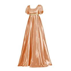 DUNHAO COS Regenzkleid für Damen, Ballkleid, Bridgerton, Kate Kleid mit Gürtel, hohe Taille, Jane Austen, Tea-Party-Kleid, Prinzessin-Kostüm (XXXL, CC Stil) von DUNHAO COS