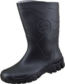 508/S PVC Stiefel Dunlop "Dee" halbhoch schwarz (47, Gummistiefel) von DUNLOP