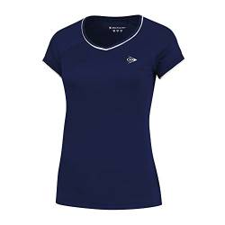 DUNLOP Damen CLUB CREW TEE, Sport Tennis T-Shirt, Navy von DUNLOP