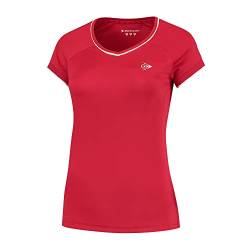 DUNLOP Damen CLUB CREW TEE, Sport Tennis T-Shirt, Rot von DUNLOP
