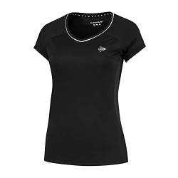 DUNLOP Damen CLUB CREW TEE, Sport Tennis T-Shirt, Schwarz von DUNLOP