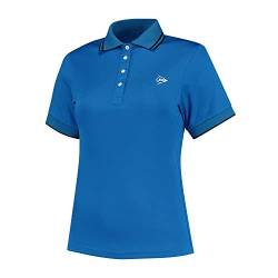 DUNLOP Damen CLUB POLO, Sport Tennis Polo Hemd T-Shirt, Blau von DUNLOP