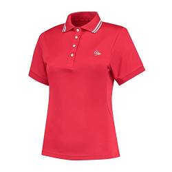 DUNLOP Damen CLUB POLO, Sport Tennis Polo Hemd T-Shirt, Rot von DUNLOP