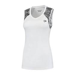 DUNLOP Damen GAME TANK TOP, Sport Tennis Trägershirt, Weiß von DUNLOP