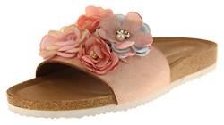 DUNLOP Damen-Sandalen mit Blumenmotiv, Sommer-/Urlaubsschuhe, Pink - rose - Größe: 36 EU von DUNLOP