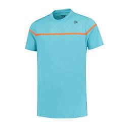 DUNLOP Herren GAME TEE 2, Sport Tennis T-Shirt, Aqua Blau von DUNLOP