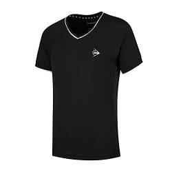 DUNLOP Mädchen CLUB CREW TEE, Sport Tennis T-Shirt, Schwarz/Weiß von DUNLOP