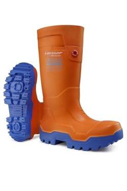 DUNLOP Unisex FieldPRO Construction Boot, Orange Blue, 42 EU von DUNLOP