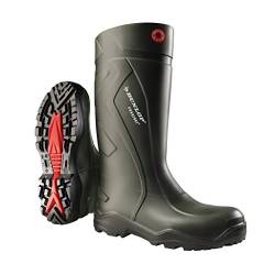 Dunlop C762933 S5 PUROFORT+ Unisex-Erwachsene Langschaft Gummistiefel, Dunkelgrün/Schwarz, 39 EU von DUNLOP