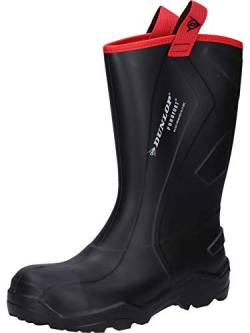 Dunlop Protective Footwear Purofort Rugged full safety Unisex-Erwachsene Gummistiefel, Schwarz 48 EU von DUNLOP