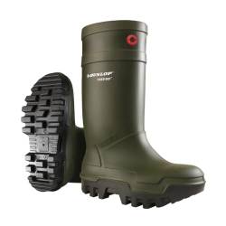 Dunlop Protective Footwear Unisex Dunlop Purofort Thermo+ Fuld sikkerhed Kurzschaft Gummistiefel, Grün, 43 EU von DUNLOP