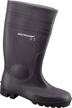 Dunlop Protomaster Full Safety Gummistiefel,Arbeitsstiefel,Regenstiefel,Gartenstiefel (41, schwarz) von DUNLOP