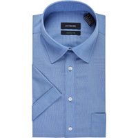 DUNMORE Businesshemd, Comfort Fit, Kurzarm, Kent-Kragen, für Herren, blau, 44 von DUNMORE