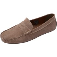 DUNMORE Mokassins, Leder, Zierriemen, für Herren, beige, 40 von DUNMORE