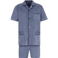 DUNMORE Schlafanzug, Comfort Fit, Knopfleiste, für Herren, grau, 52 von DUNMORE