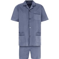 DUNMORE Schlafanzug, Comfort Fit, Knopfleiste, für Herren, grau, 54 von DUNMORE