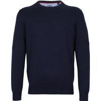 DUNMORE Strickpullover, Baumwolle, Stickerei, für Herren, blau, XXL von DUNMORE