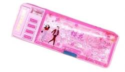 DUNSBY Federmäppchen Bleistiftbox Doppelseitiges Federmäppchen Multifunktionale kreative Schreibwaren-Bleistifttasche mit großer Kapazität (Color : Pink) von DUNSBY
