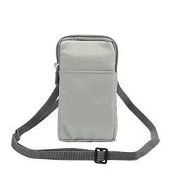 Handytasche Universelle Handytasche, tragbare Hüfttasche for Handy-Schulterholster (Color : Light Gray) von DUNSBY