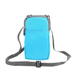 Handytasche Universelle Handytasche, tragbare Hüfttasche for Handy-Schulterholster (Color : Sky Blue) von DUNSBY