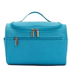 Kosmetiktasche wasserdichte Reißverschluss Make-up-Tasche Reise Polyester männliches Waschset Organizer Makeup-Tasche tragbare Frauen hängende Kulturbeutel for Herren (Color : Blue) von DUNSBY