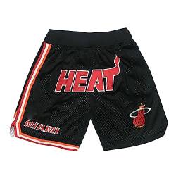 DUOROUPUTAO Miami Heat Shorts, Basketball Homme Training Fans Sommershorts Sports Basketball Hosen für Herren von DUOROUPUTAO