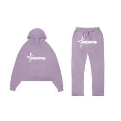 DUOROUPUTAO NOFS Jogginganzug Trainingsanzug Herren Damen Sportanzug 2 Piece Hoodie Sporthose Unisex Anzug Tracksuit Atmungsaktiv und Komfortabel von DUOROUPUTAO